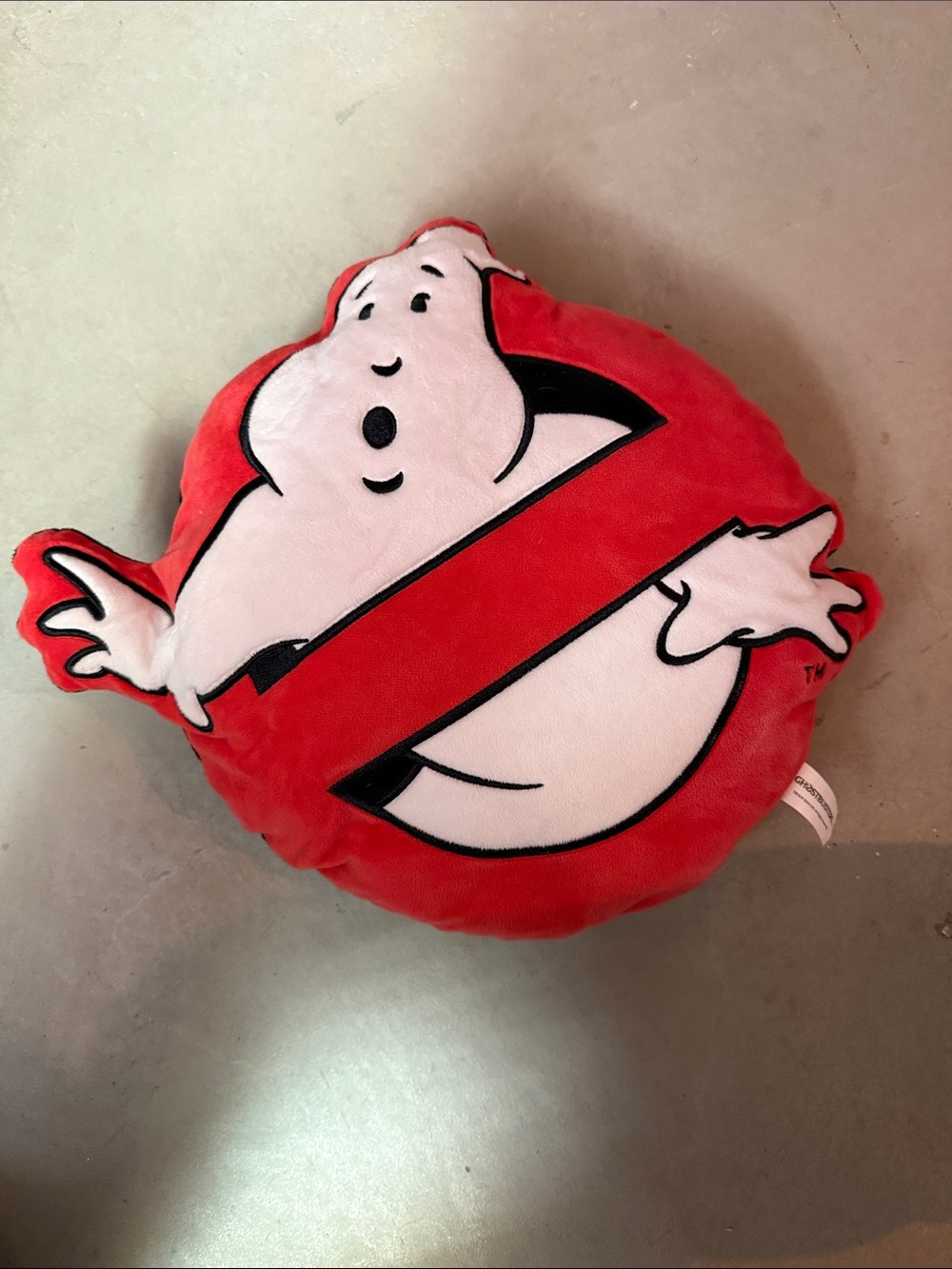 Ghostbusters Logo Plush Pillow 10 X 15" - Red and White 2024